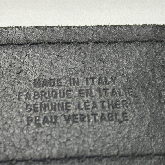 Cactus Black Leather Belt with Round Buckle Made in Italy - Picture 5 of 9